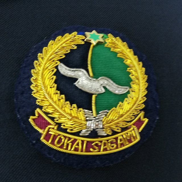 1円 イートン ベスト チェックスカート リボン 等 上下5点セット 指定 165A 冬物 長袖 東海大学付属相模中学高校 紺 中古 ランクB EY6211_4