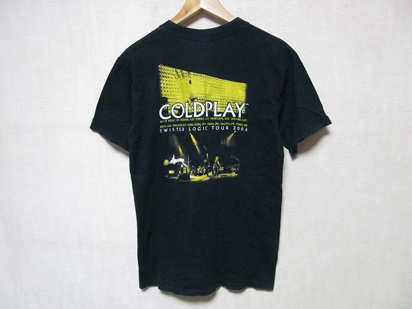 Coldplay コールドプレイ Twisted Logic Tour 2006 ツアー Tシャツ 黒