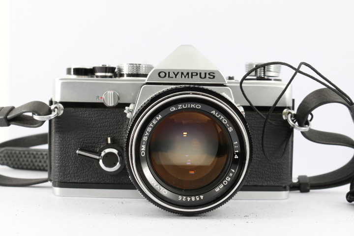 【美品】OLYMPUS OM-1 F.ZUIKO50mmf1.4露出OK ☆外観美品☆ オリンパス OLYMPUS OM-1 ボディ + G.ZUIKO AUTO-S F1.