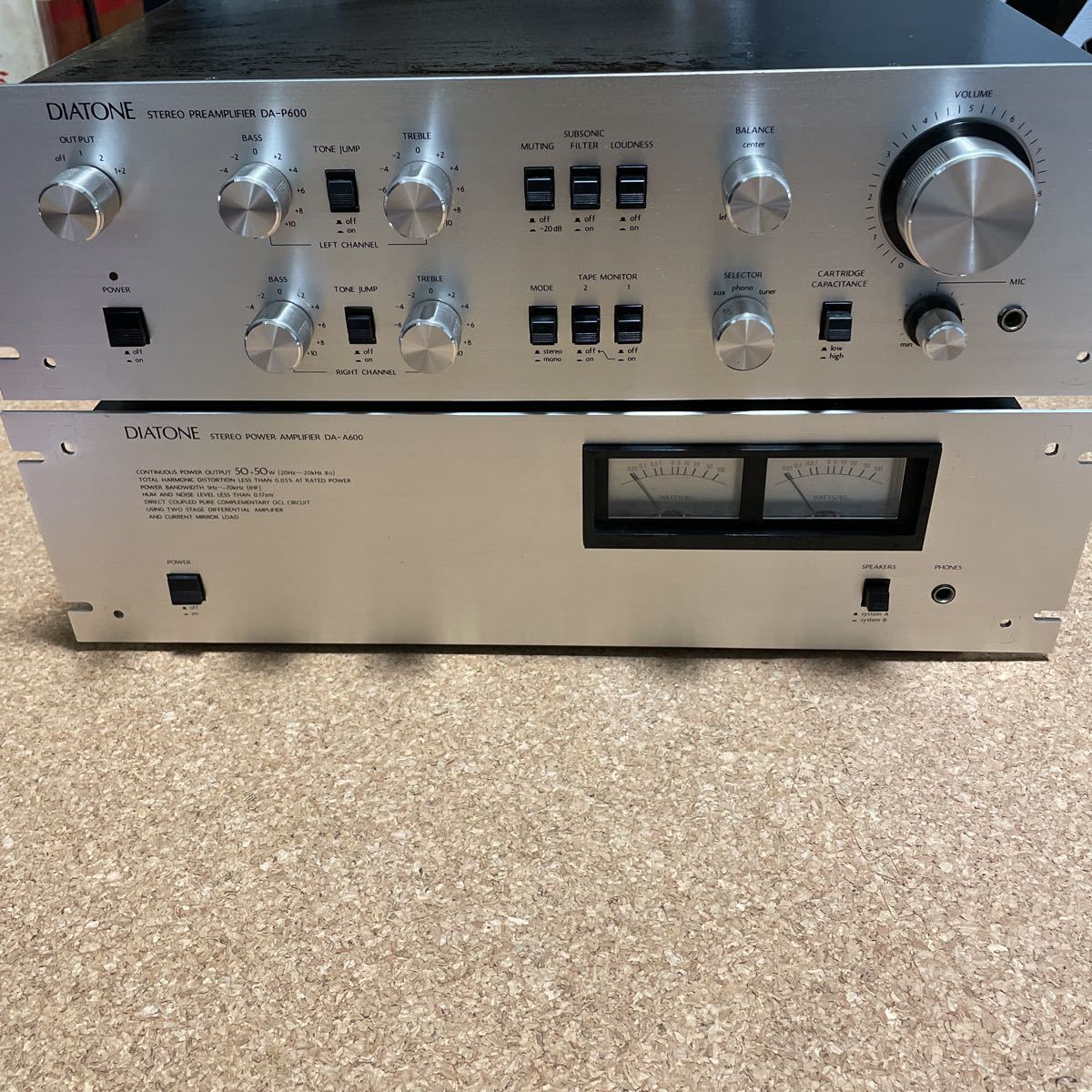 DIATONE ダイアトーン　DA-P600 プリメインアンプ　ステレオアンプ DIATONE アンプセット DA-P600 DA-A600 【公式通販】