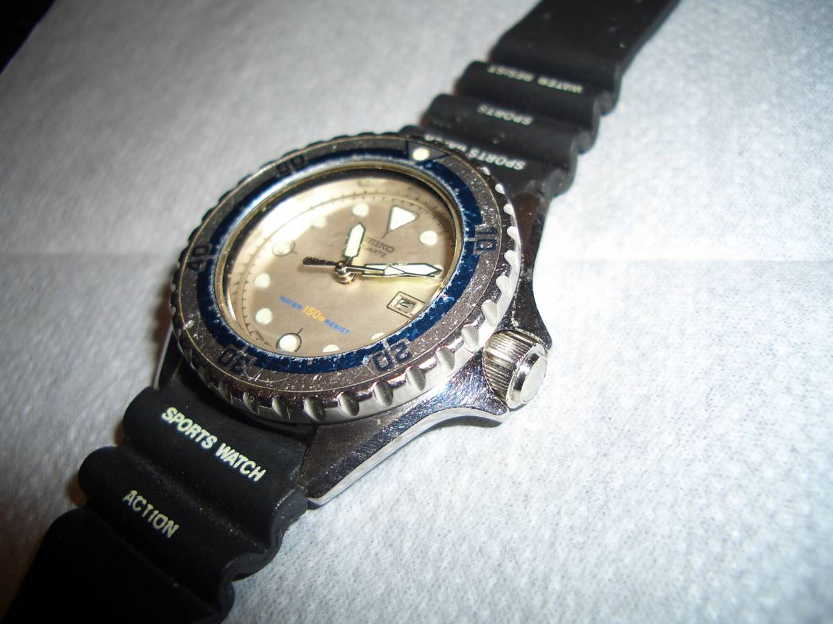 セイコー 1円スタート SEIKO ダイバー 動作品 QUARTZ ジャンク 