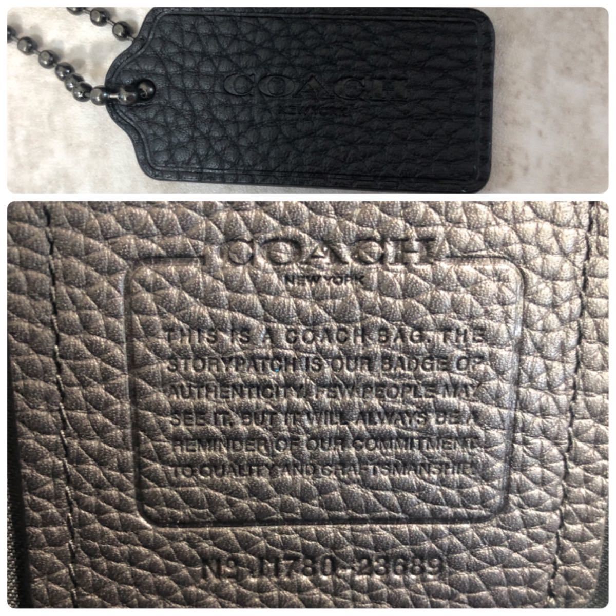 1円【希少バイカラー・未使用級】COACH コーチ ボディーバッグ 