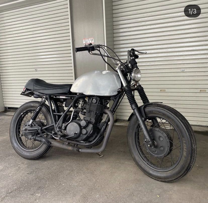 SR400 エキゾーストパイプ & トランペット マフラー セット エキパイ 