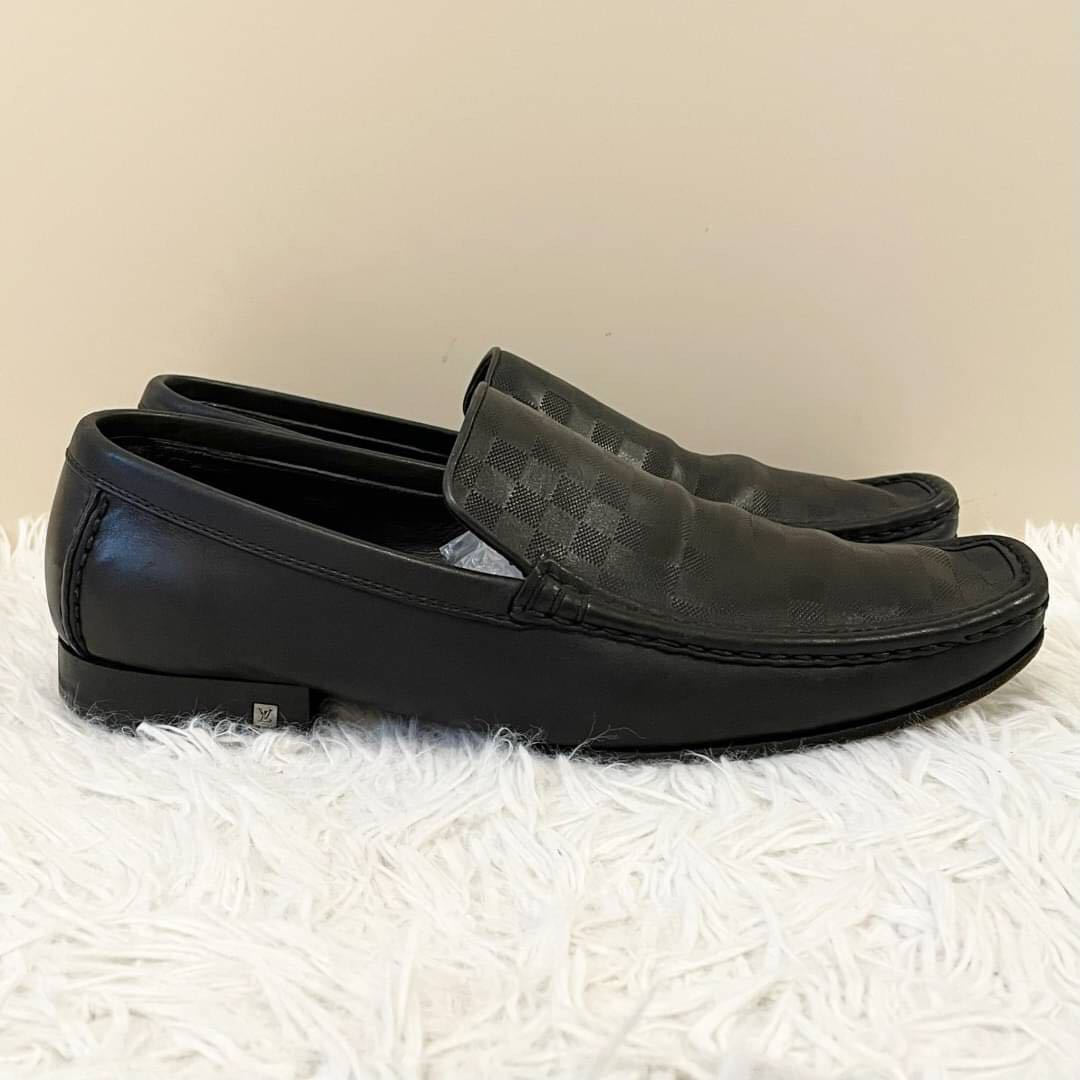 極美品 ルイヴィトン LOUIS VUITTON ダミエ アンフィニ LV ロゴ型押し