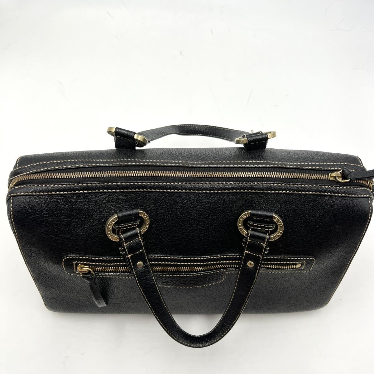 未使用級】BVLGARI ブルガリ ミニボストンバッグ トートバッグ 