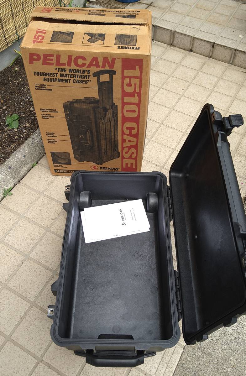 未使用品（中古扱い）PELICAN　ペリカンケース（フォームなし）1510 ケースのみ ブラック 機材用ケース _1
