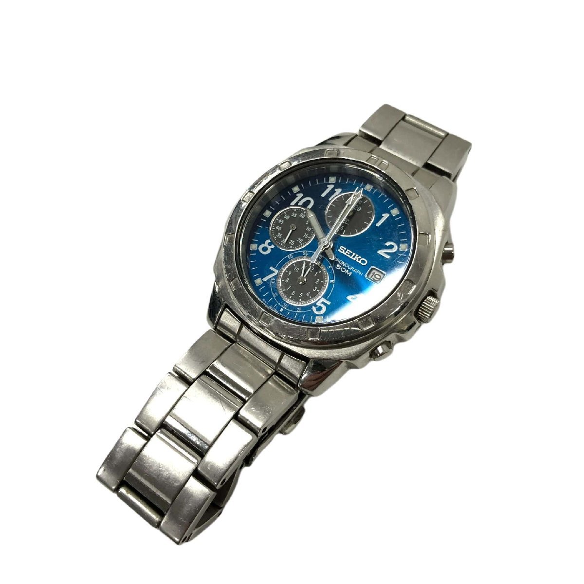 SEIKO - CHRONOGRAPH 50M WATCH セイコー - クロノグラフ クォーツ 
