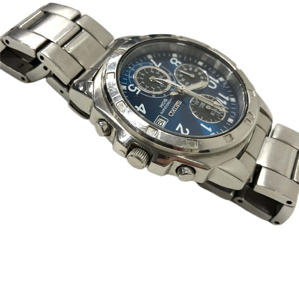 SEIKO - CHRONOGRAPH 50M WATCH セイコー - クロノグラフ クォーツ 