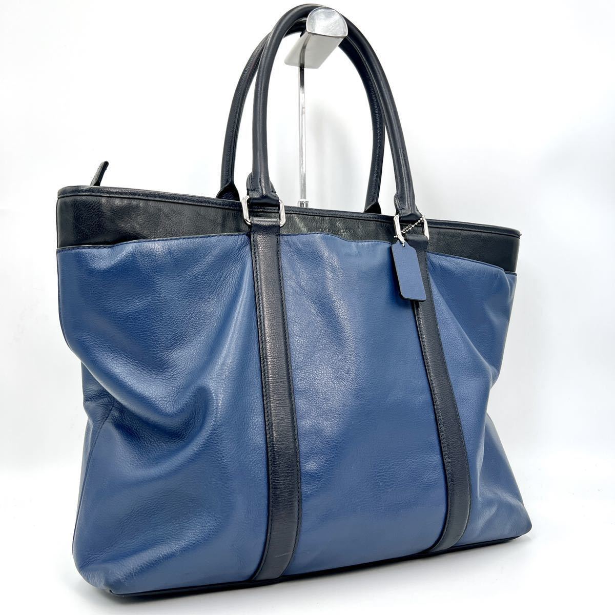 メンズ ✨️美品 COACH フィールド トートバッグ 2way A4収納可 レザー