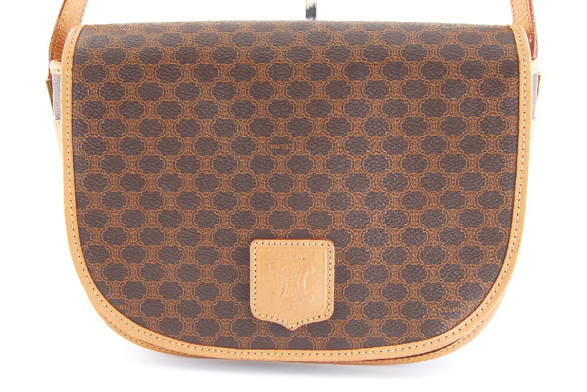  ベタ無 セリーヌ マカダム PVC ショルダーバッグ CELINE(ショルダーバッグ)｜売買されたオークション情報、yahooの商品情報をアーカイブ公開 - オークファン かばん、バッグ