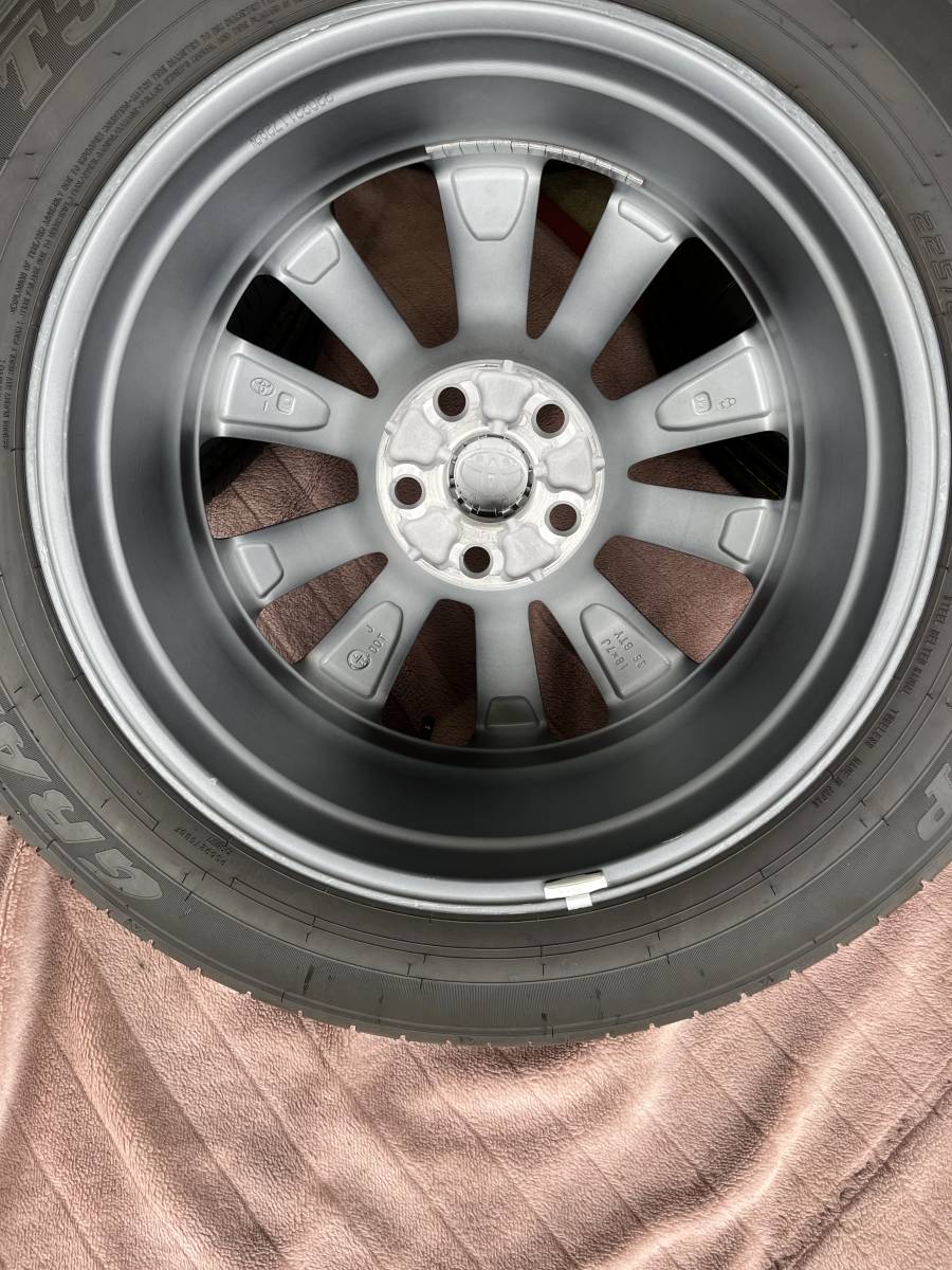 トヨタ ハリアー80系 純正ホイールタイヤ付き 4本セット 225/60/18 トヨタ ハリアー80系 純正ホイールタイヤ付き 4本セット 225/60/18