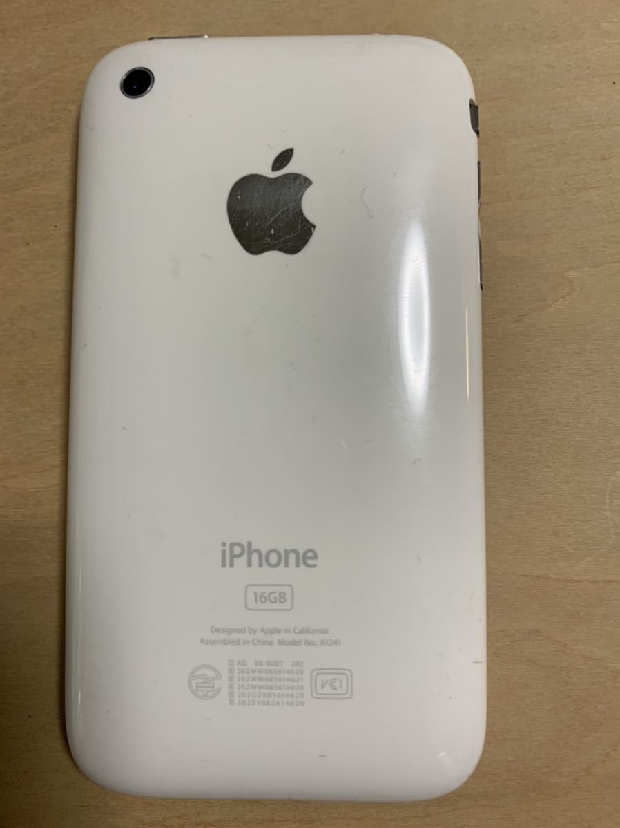 iPhone 3G ホワイト White 16 GB MB500J/A (A1241) 充電ケーブル付き_4