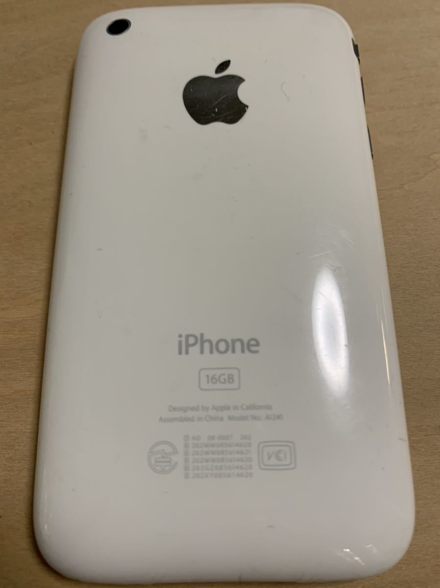 iPhone 3G ホワイト White 16 GB MB500J/A (A1241) 充電ケーブル付き_5