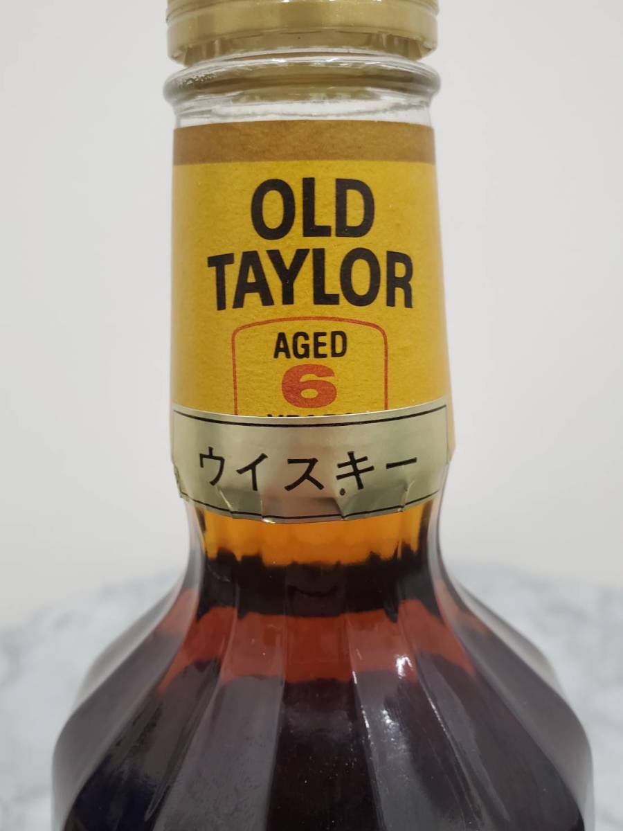 3288□オールドテイラー OLDTAYLOR 6年 バーボン ウイスキー 特級 箱