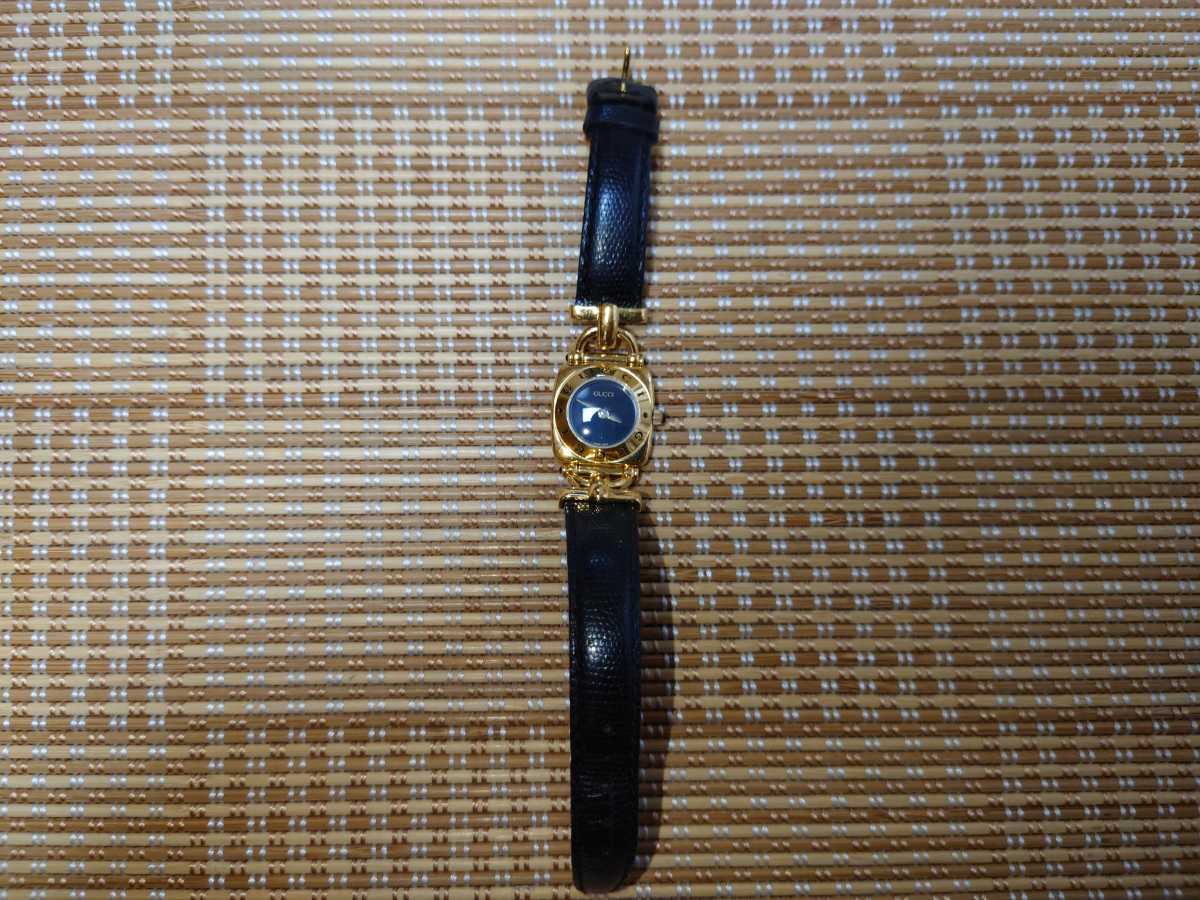 6300L GUCCI グッチ 6300lの中古品 1円 革ベルト キレイ GUCCI グッチ