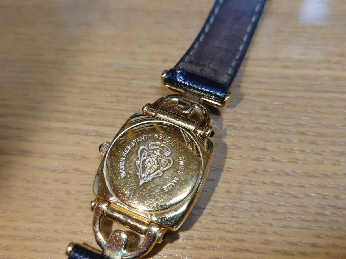6300L GUCCI グッチ 6300lの中古品 1円 革ベルト キレイ GUCCI グッチ