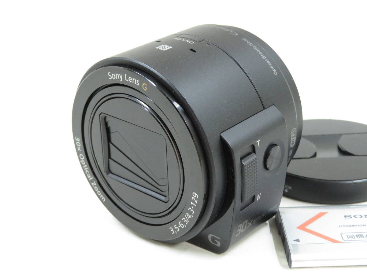 中古・完動品 SONY ソニー DSC-QX30 OpticalSteadyShot Cyber-shot G Lens 3.5-6.3/4.3-129 （m010） DSC-QX30 SONY Camera 64GBSD + 光学30倍