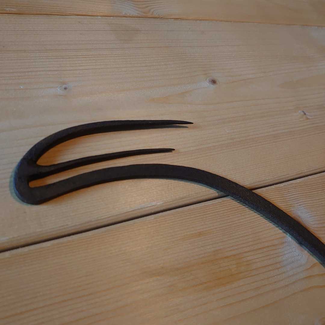 うなぎ掻き漁具 レトロ 古道具 うなぎ釣り 伝統 鰻鎌(2)