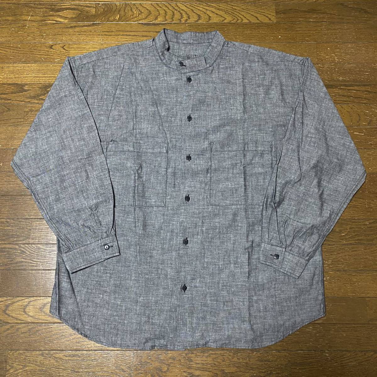 21SS TENDERLOIN STAND SHT CHAMBRAY L/S BLACK テンダーロイン シャツ