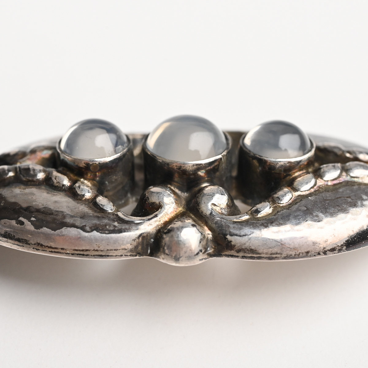 本物・品位保証 GEORG JENSEN 925 S/シルバー ブローチ 156 ムーン