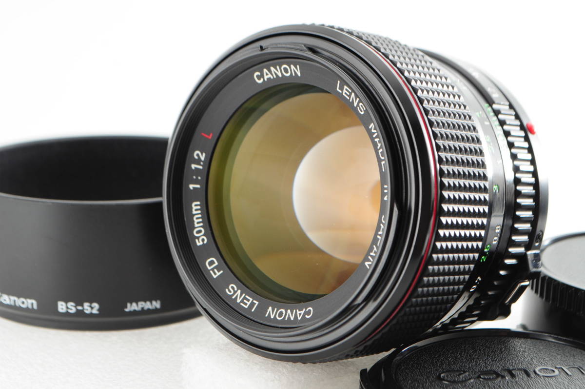 ★希少・超美品★ CANON キヤノン New FD 50mm F1.2 L 付属品満載 ★清潔感溢れる綺麗な外観! 光学系カビ・クモリなし! 細かく動作確認済!