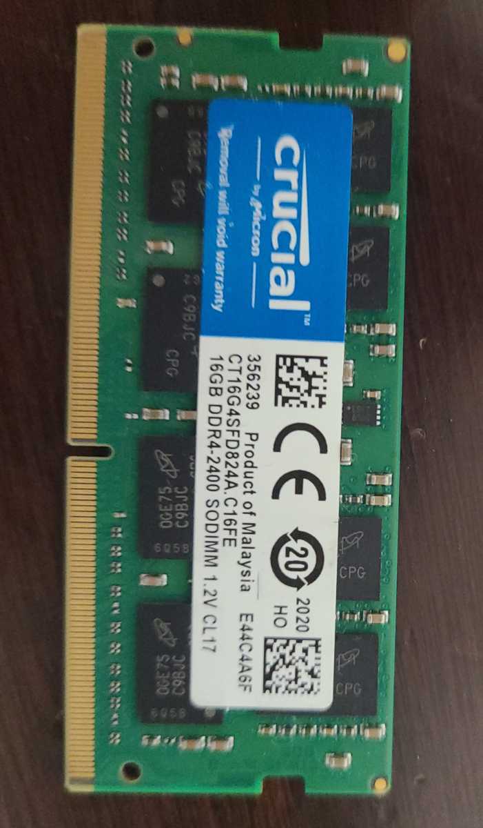 定番，100%新品 Crucial DDR4 ノートPC 16GB&times;2枚=32GB(SO-DIMM)｜売買されたオークション情報、yahooの商品情報をアーカイブ公開 - オークファン DIMM