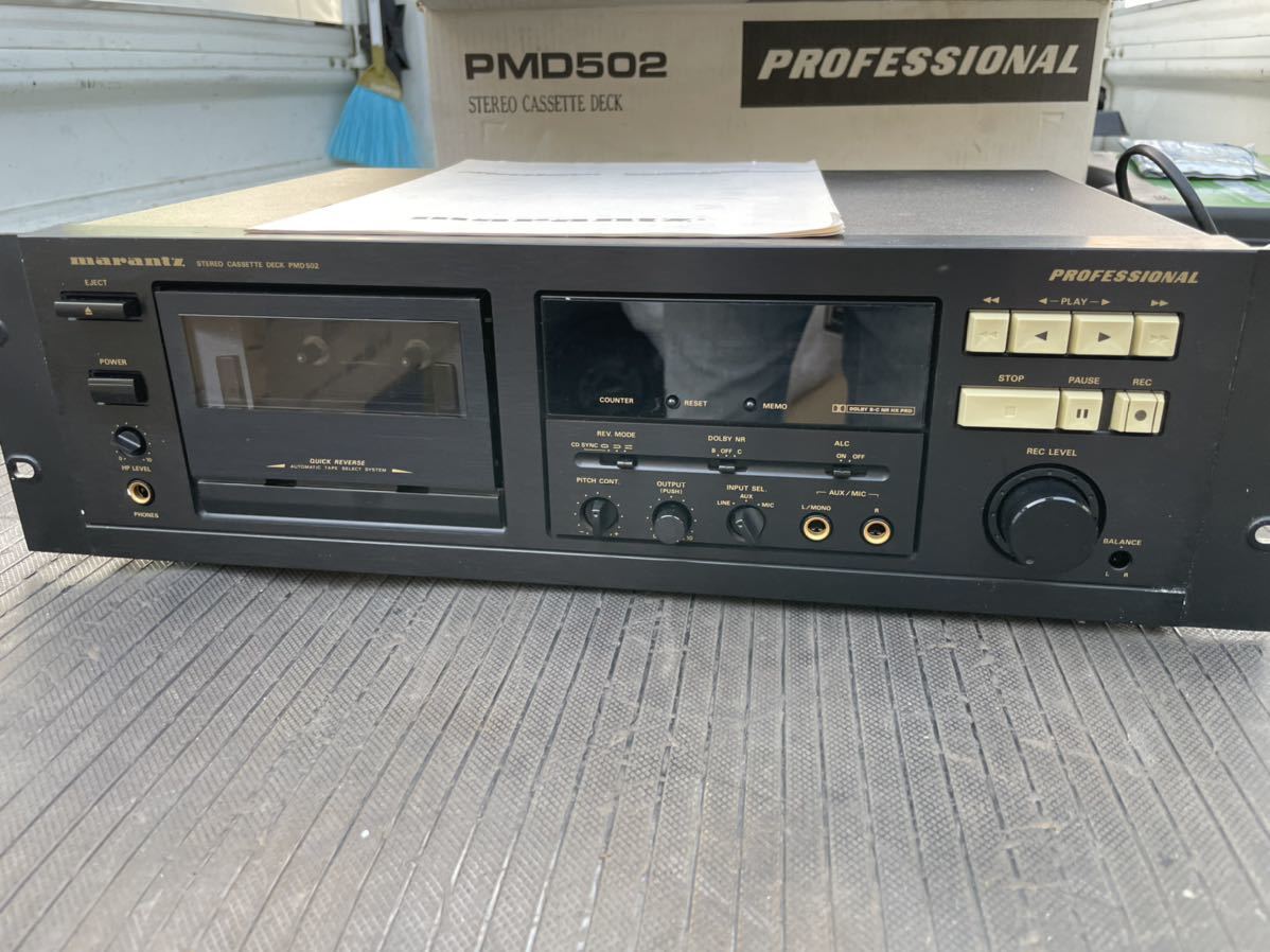 展示品☆未使用☆marantz☆マランツ☆PMD502F☆カセットデッキ☆説明