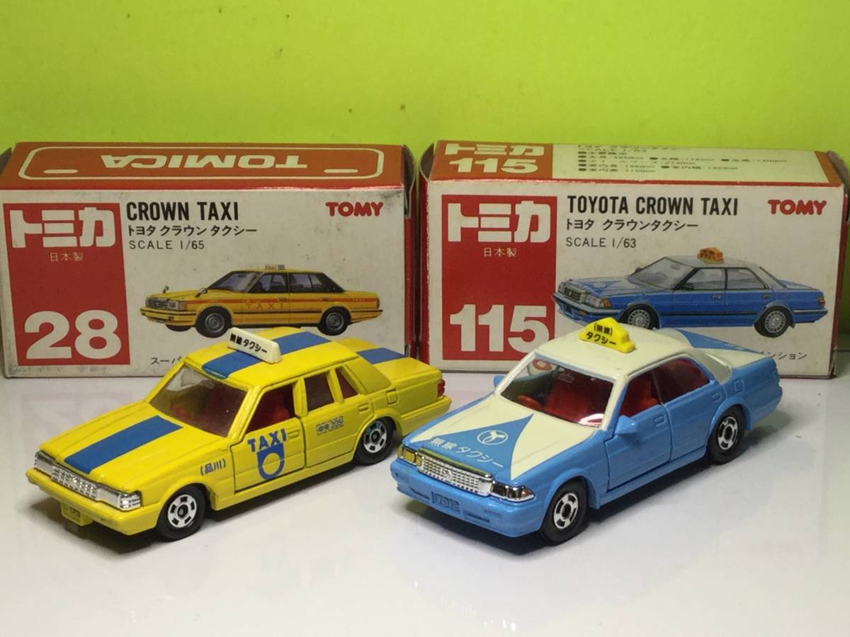 トミカ 赤箱 115 1/63 トヨタ クラウンタクシー 日本製 トミカ トヨタ