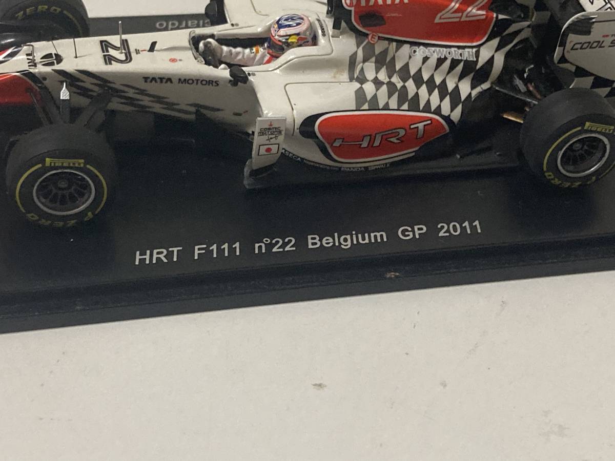 送料無料 スパーク 1/43 S3028 HRT F111 2011年ベルギーGP ＃22 D