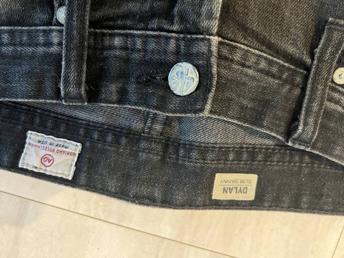 AG JEANS エージー ブラック デニム ジーンズ THE DYLAN スリム 