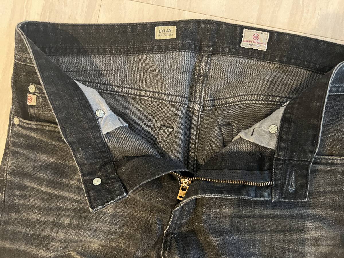 AG JEANS エージー ブラック デニム ジーンズ THE DYLAN スリム 