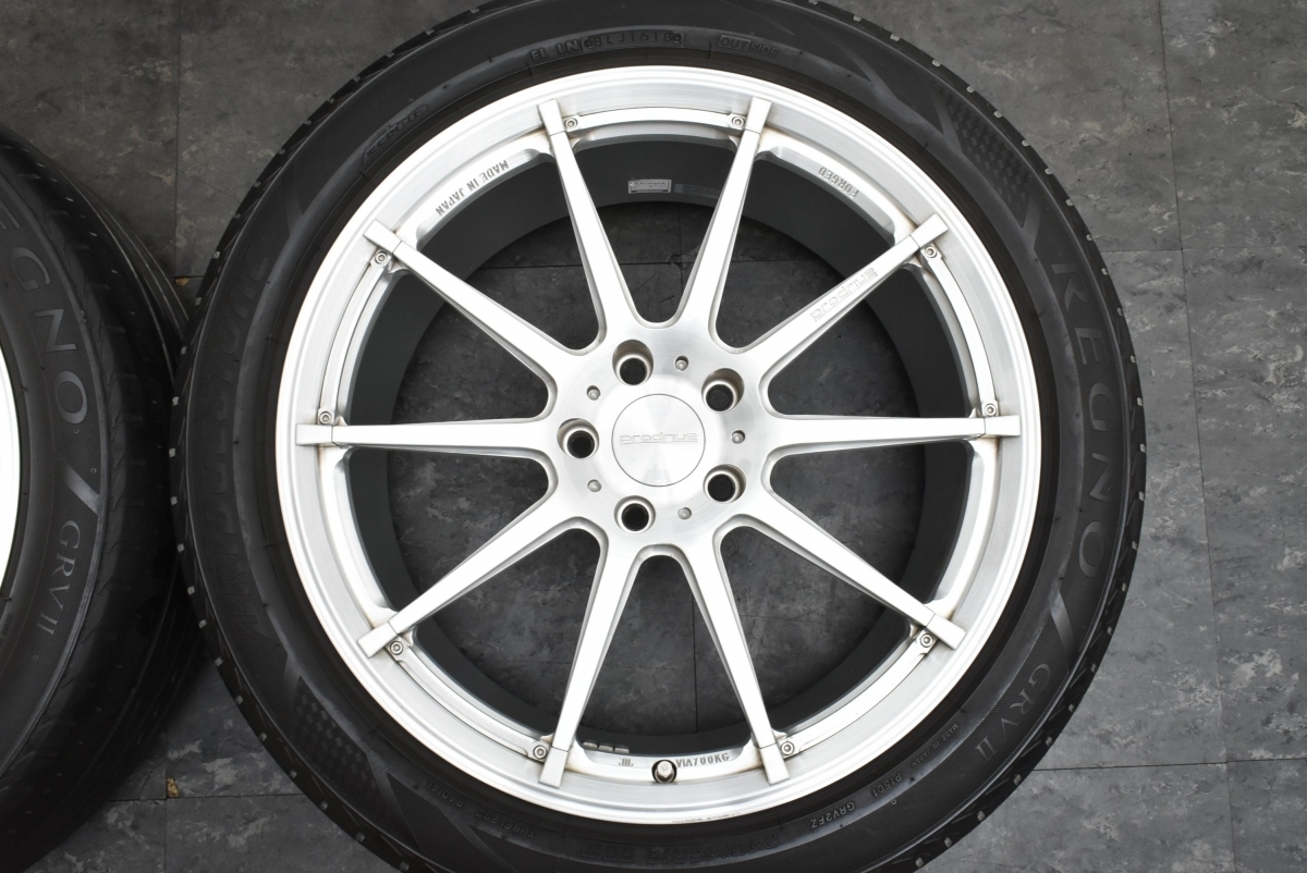 【鍛造 希少品】プロドライブ GC-0100S 19in 8.5J +30 PCD114.3 ブリヂストン レグノ 245/45R19 アルファード ヴェルファイア エルグランド GC-0100s プロドライブ 10&frasl;31迄 自動車タイヤ&frasl;ホイール のパーツレビュー 2本