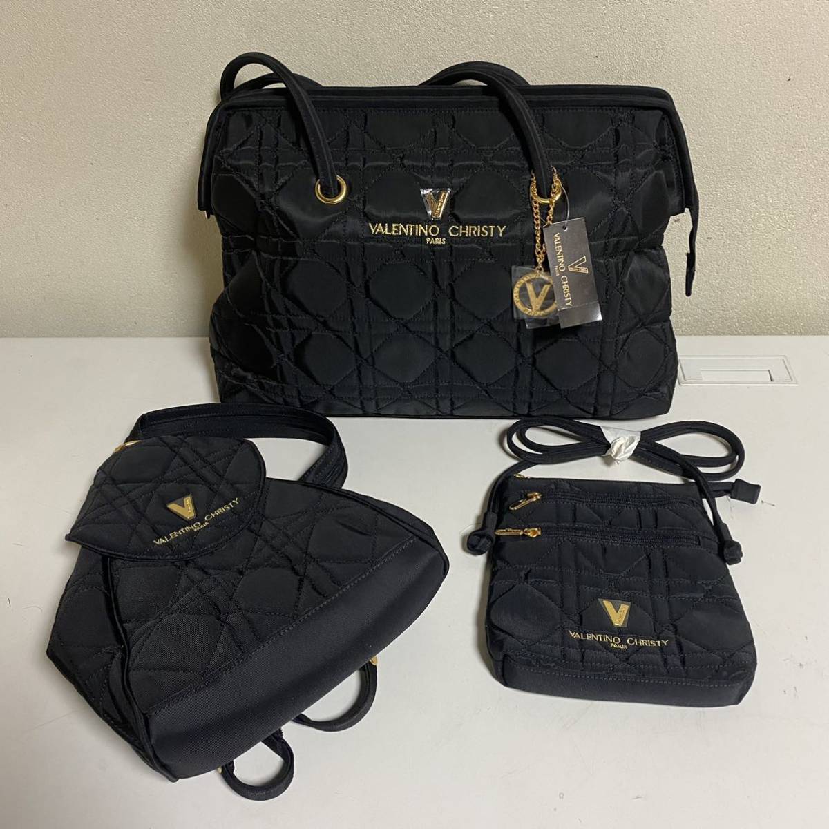 売切り！3点セット VALENTINO CHRISTY / ヴァレンティノ クリスティー 