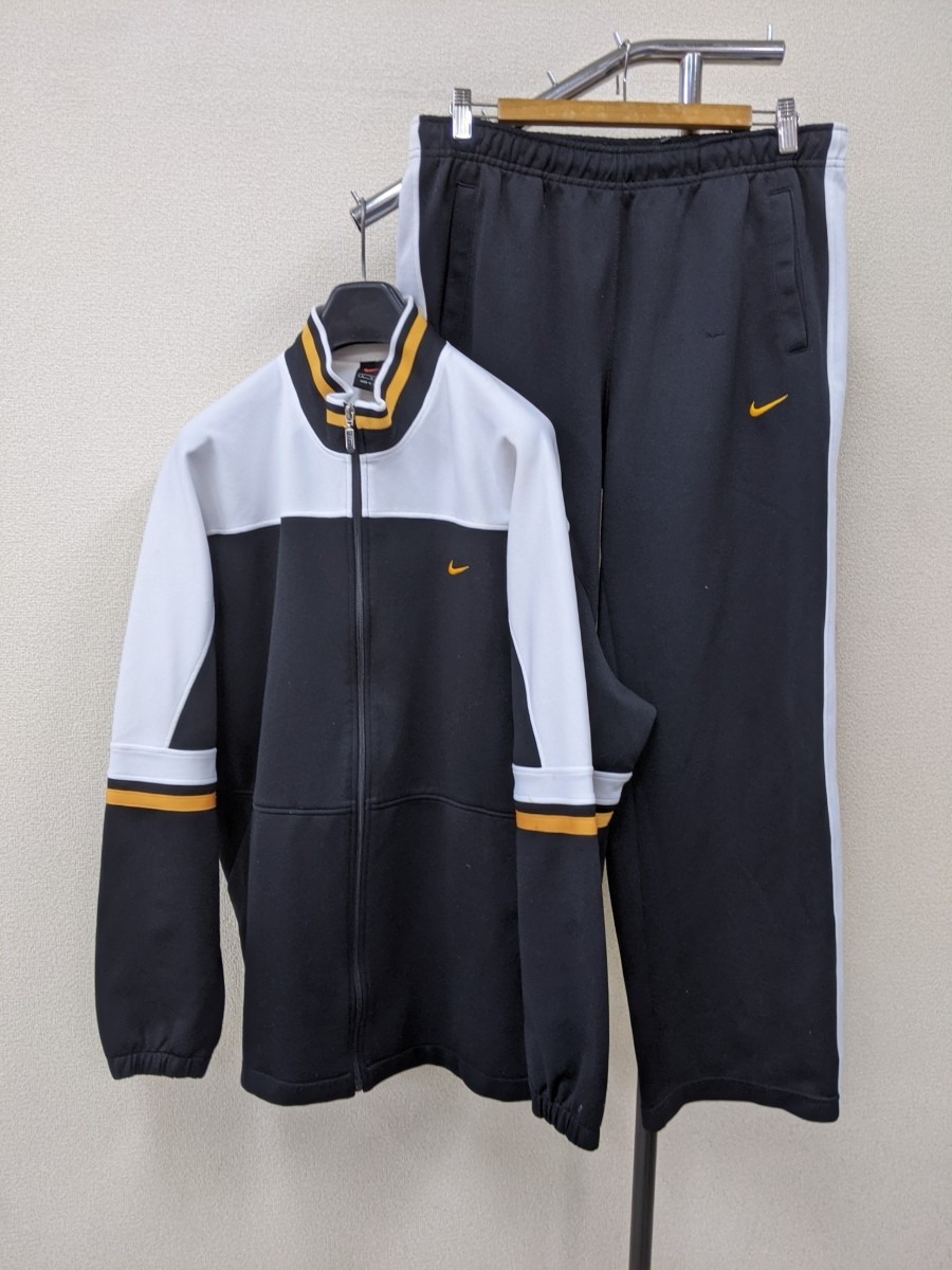 ナイキ ジャージ上下 セットアップ メンズl 黒白黄色 トレーニングウェア906 ナイキ 売買されたオークション情報 Yahooの商品情報をアーカイブ公開 オークファン Aucfan Com