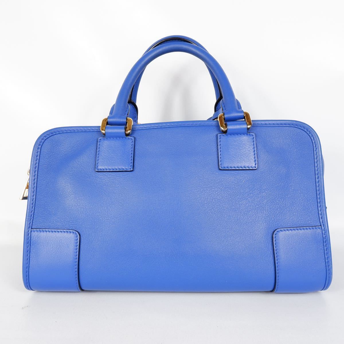 1スタ LOEWE ロエベ アマソナ28 2way ハンドバッグ 現行品 ブルー 