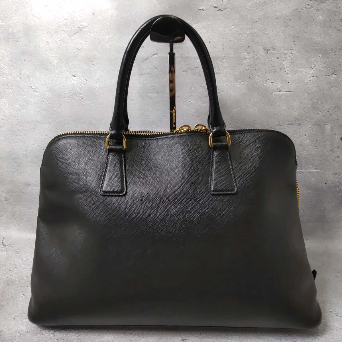1円 美品 PRADA プラダ プロムナード ボリード型 ガレリア 