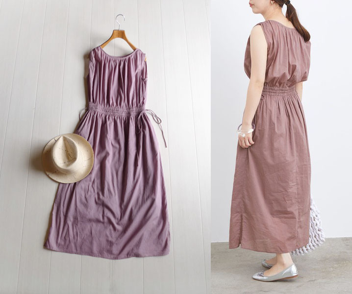 アダムエロペ インド綿ギャザーマキシワンピース パープルピンク系 Adam Et Rope ロングワンピース ワンピース 売買されたオークション情報 Yahooの商品情報をアーカイブ公開 オークファン Aucfan Com