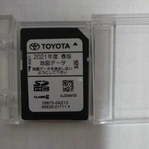 トヨタ純正 2021年度 春版 SD 08675-0AZ14 トヨタ純正ナビ SDカード