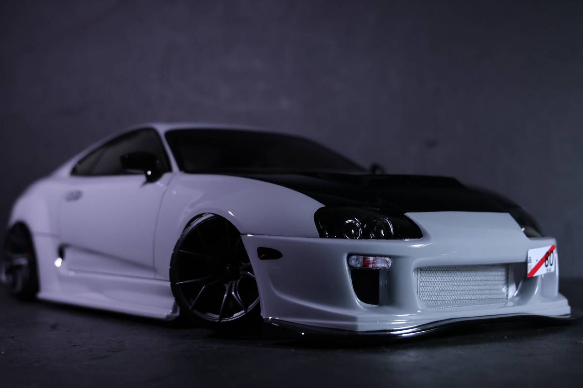 JZA80 エクシード EXCEED パーツショップ TAKA 未走行 1/10　EXCEED エクシード トヨタ JZA80 スープラ D1 仕様　パーツショップ TAKA デカール