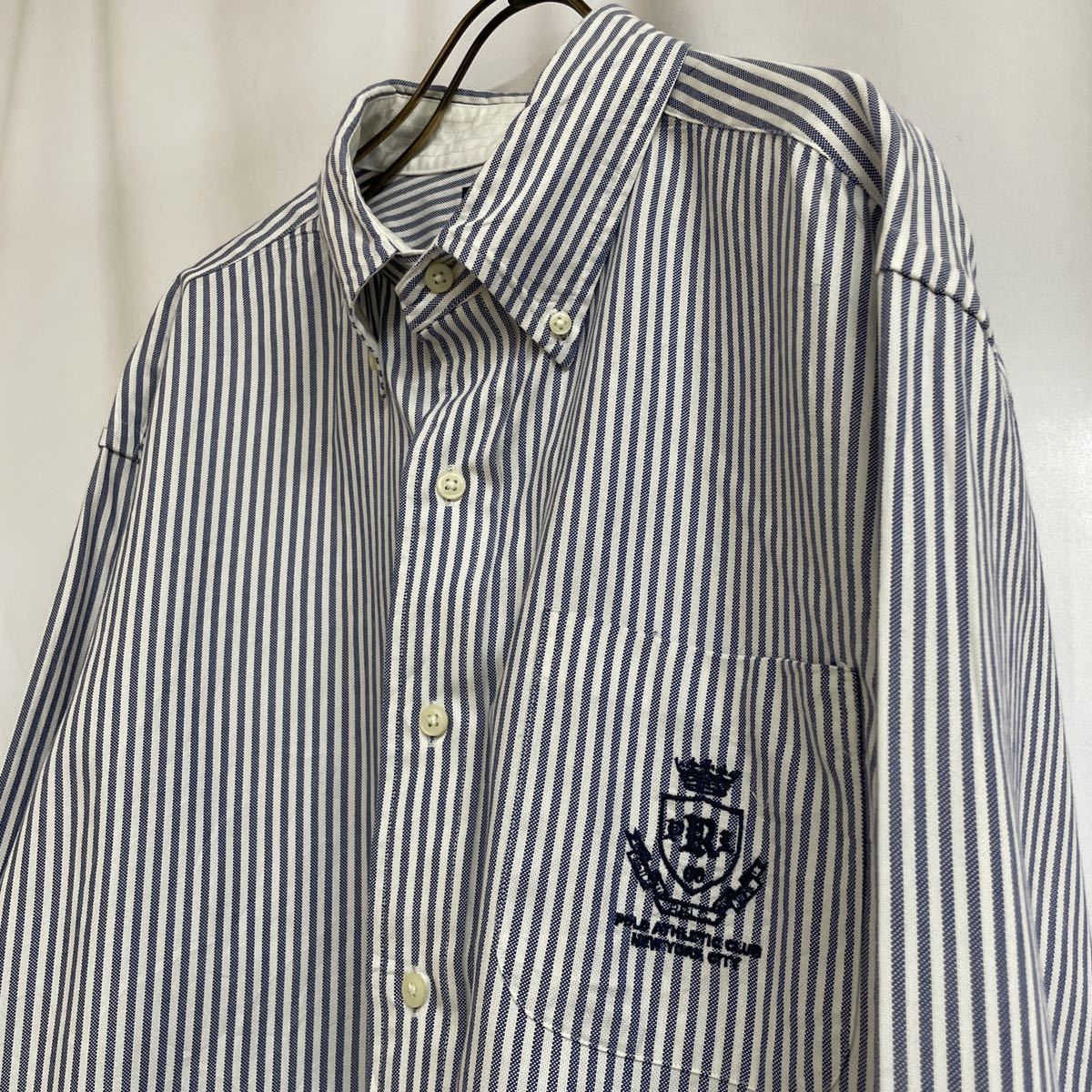 新作入荷，お買い得 Ralph Lauren 1967 シャツ ラルフローレン グランパシャツ ストライプ ワンポイント刺繍 vintage classic fit(Lサイズ)｜売買されたオークション情報、yahooの商品情報をアーカイブ公開 - オークファン 男性用