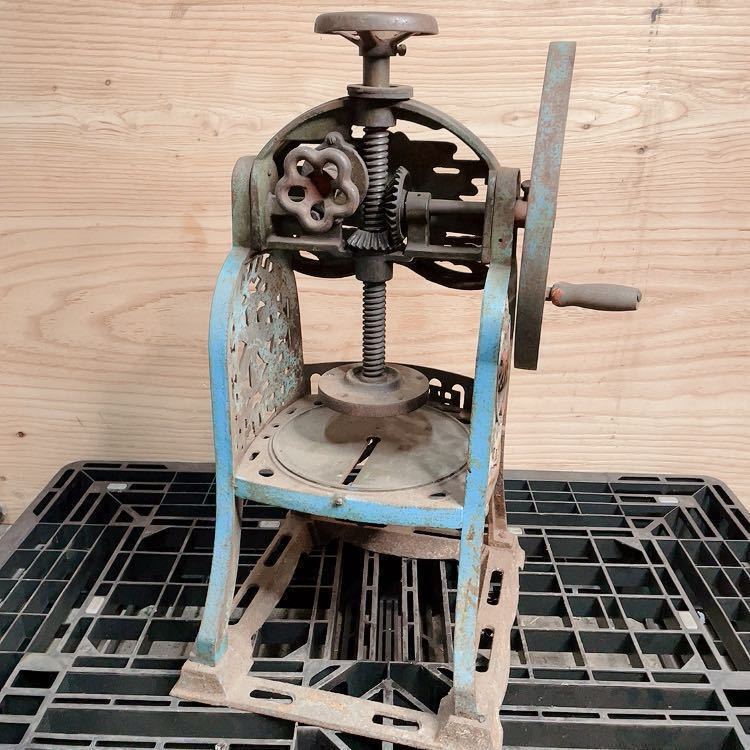 昭和レトロ かき氷機 鉄製 初雪 Hatsuyuki 手動式 氷削機 業務用 屋台 