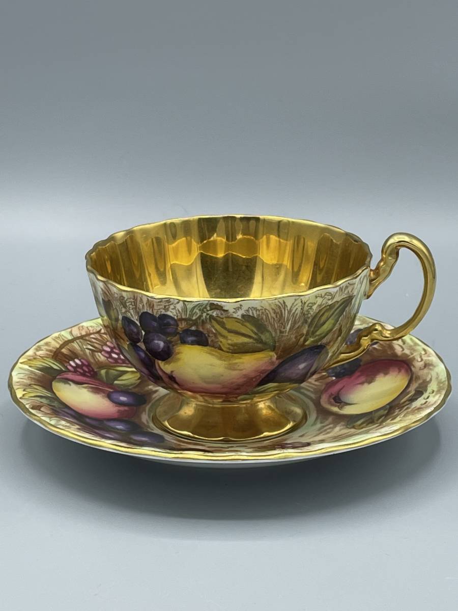 ○AYNSLEY エインズレイ○『オーチャードゴールド』カップ&ソーサー ○AYNSLEY エインズレイ○『オーチャードゴールド』カップ&ソーサー