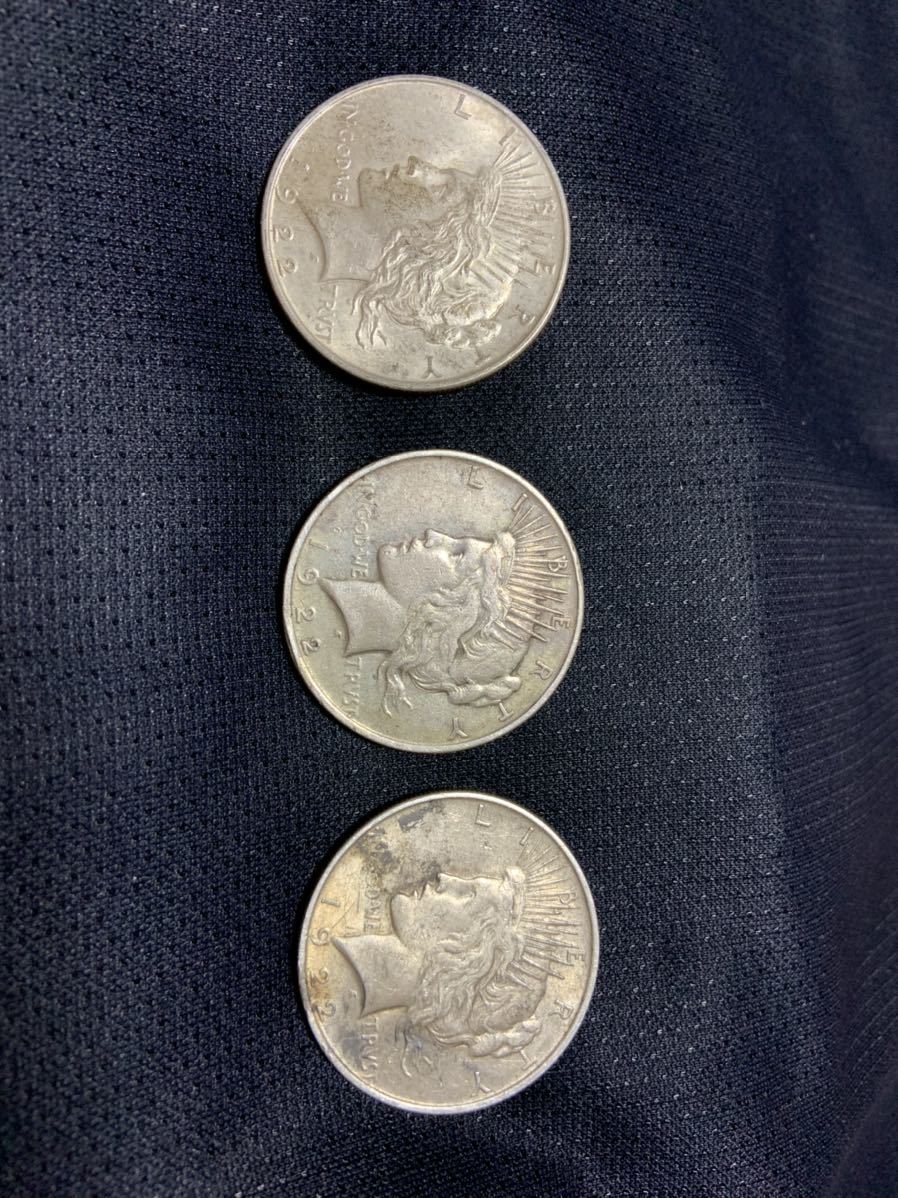 ピースダラー アメリカ 1ドル銀貨 銀貨 1ドル 1922年 1923年 レプリカ