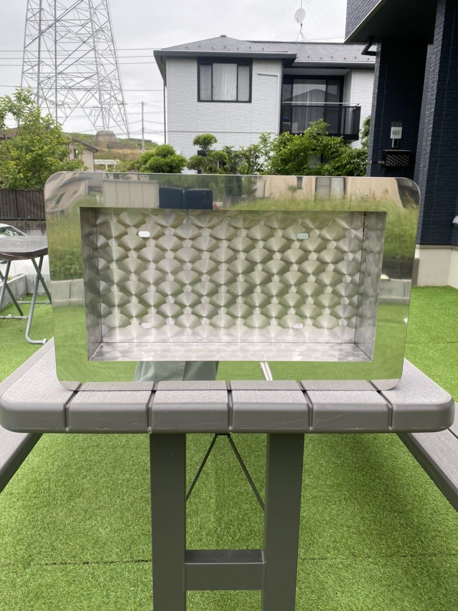 ナンバー枠R型デコトラ ステンレス304鏡面/ウロコ 大型用 厚み1.5ミリ 