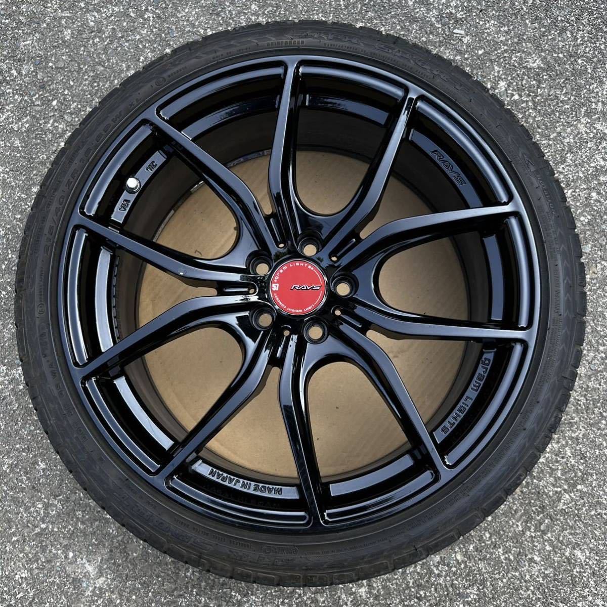 廃盤!!売り切り!!レイズ グラムライツ57FXX 2本 18インチ8j+45 5H PCD100