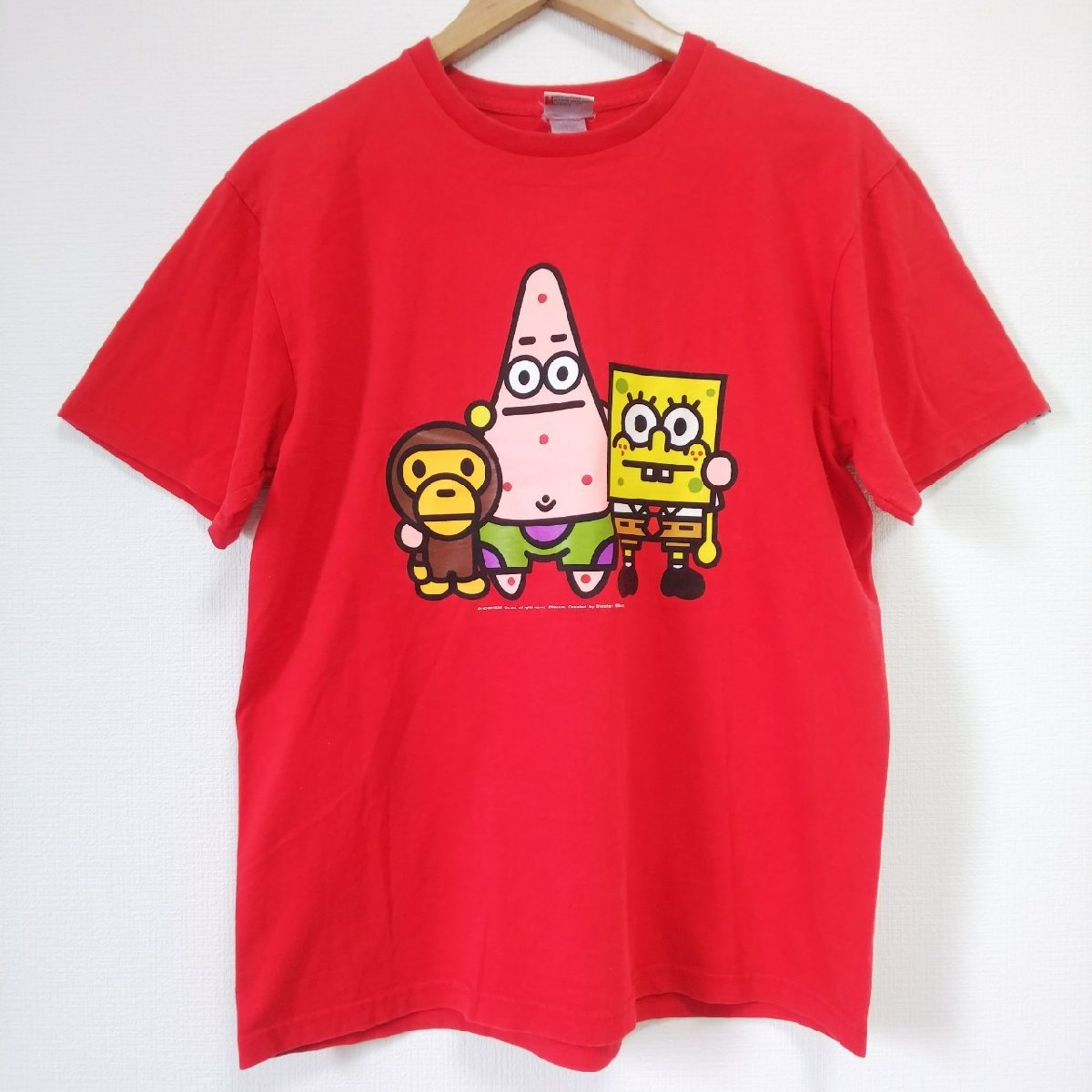 w^)b アベイシングエイプ × スポンジボブ コラボ 半袖 Tシャツ  