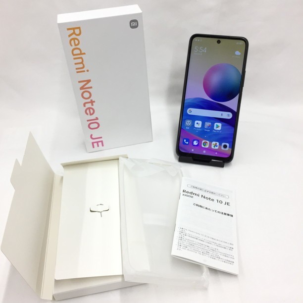 1668617】Redmi Note 10 JE XIG02 グラファイトグレー 64GB 付属品 箱