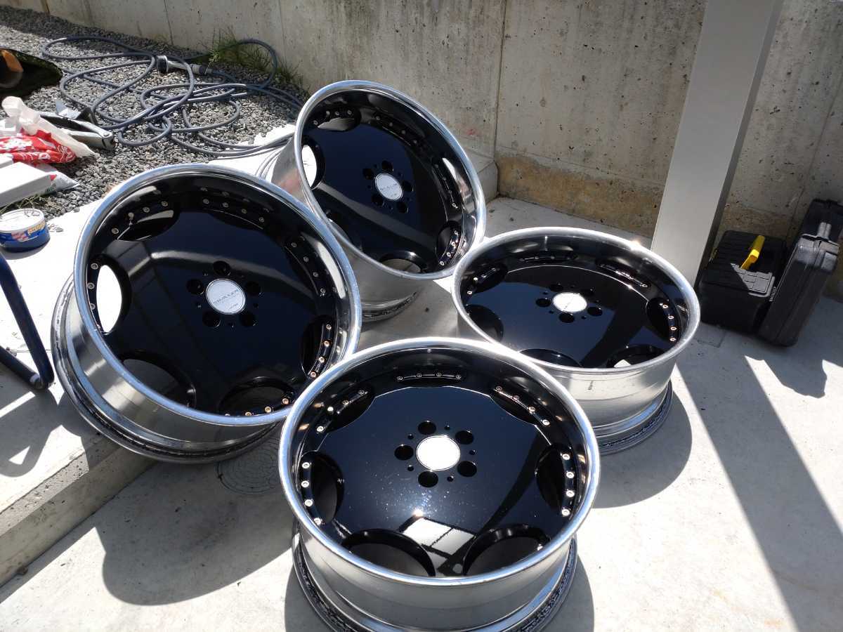 売り切れました。ameシャレン19インチ塗装済黒金セルシオシーマエスティマ深リム ameシャレン19インチ塗装済黒金セルシオシーマエスティマ深リム(5穴