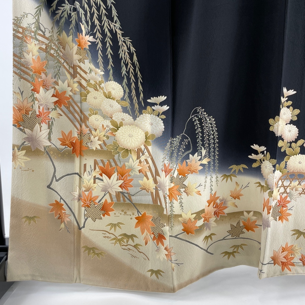 訪問着 美品 からませ 逸品 身丈159cm 裄丈68cm 正絹 【中古】 