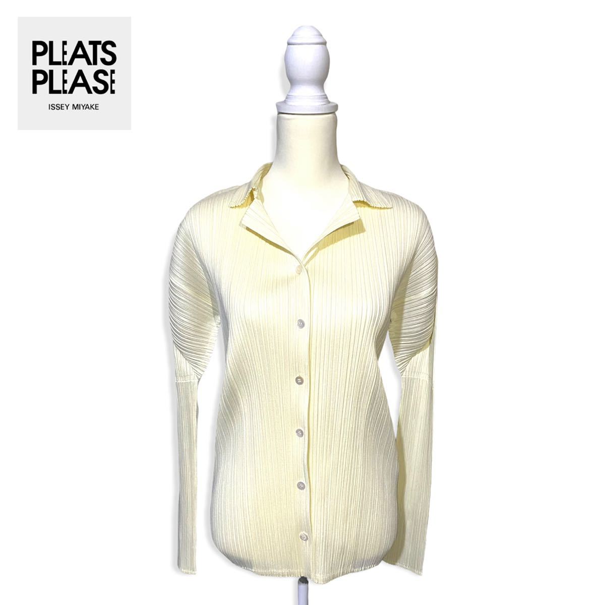 PLEATS PLEASE プリーツシャツ/3/プリーツプリーズ/長袖/イッセイ 